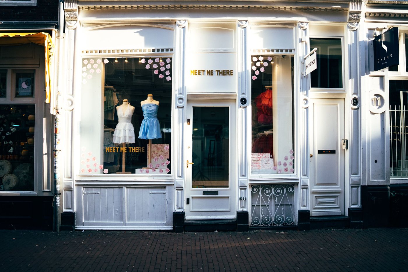 A boutique storefront exterior, representative of Buford's retail identity near the Mall of Georgia